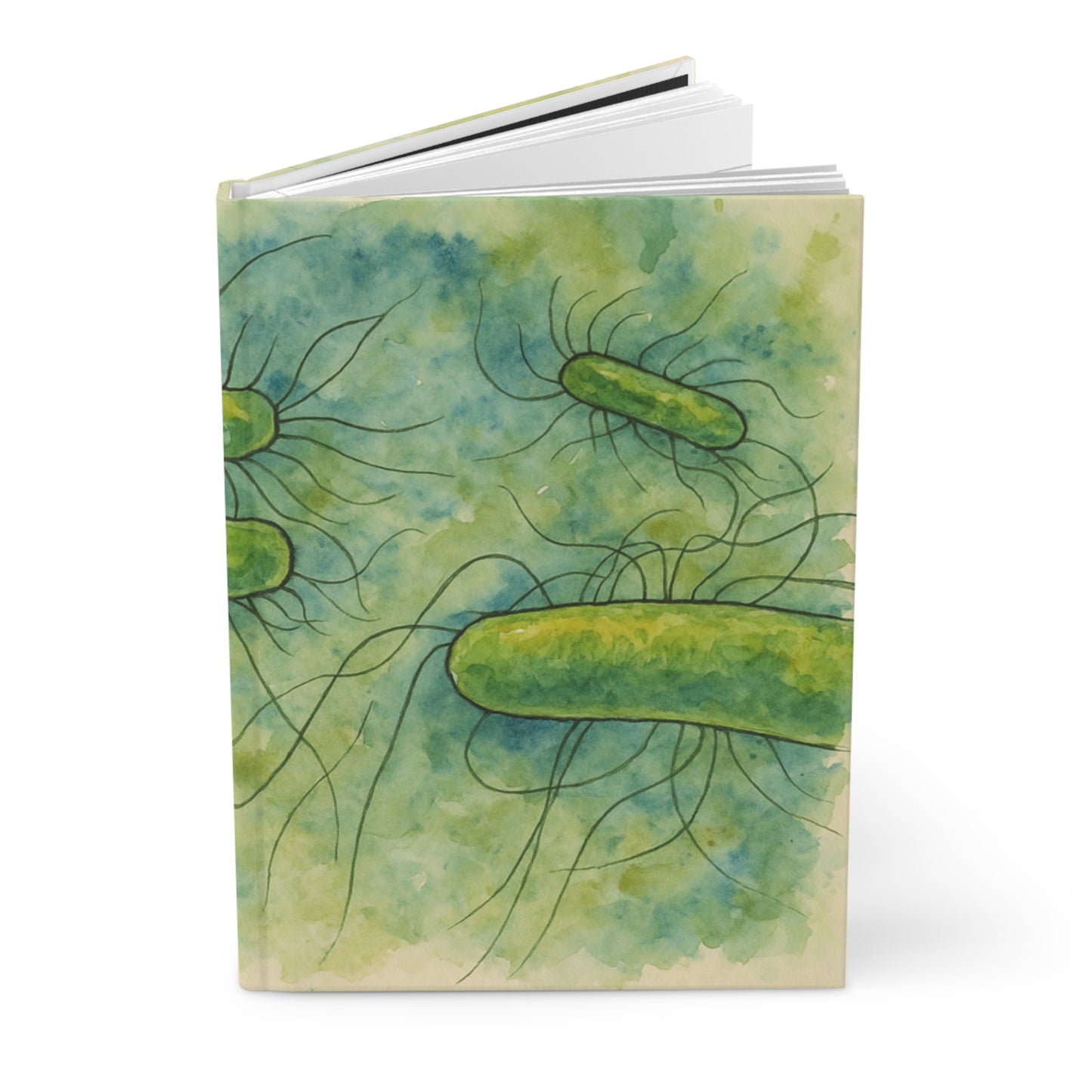 Microbiology E. coli Hardcover Journal Matte, Science Notebook Gift, Lab Researcher Stationery, Scientist Journal, Biology