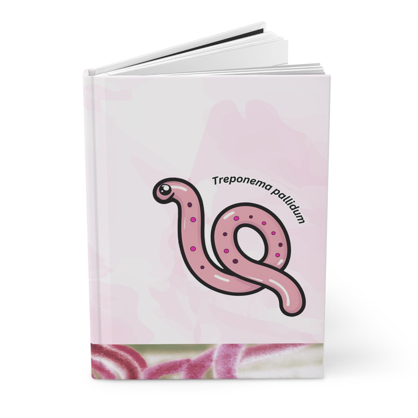 Treponema Pallidum Hardcover Journal Matte, Spiral Notebook, Medical Student Gift, Science Stationery, Biology Lab Notepad, Microbiology