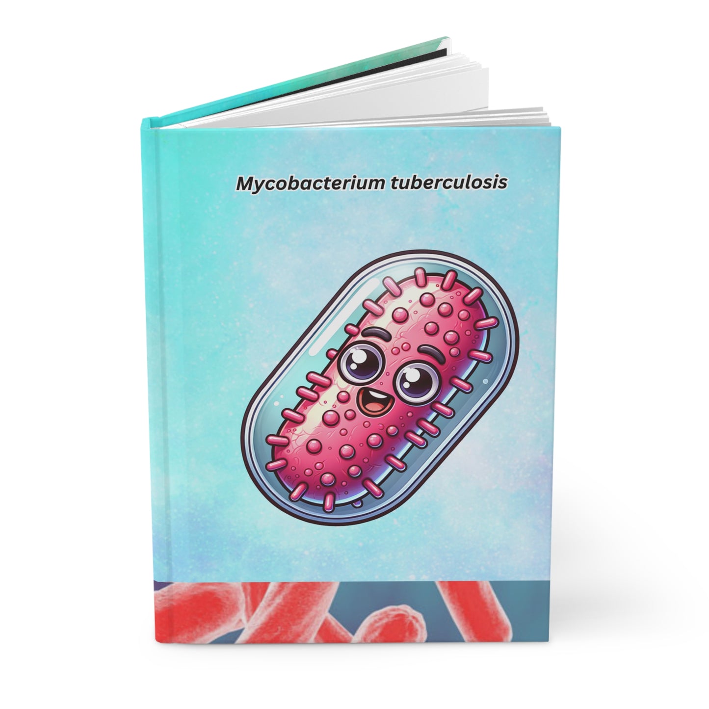 Matte Hardcover Journal - Mycobacterium Tuberculosis Medical Notebook, Science Gift, Microbiology Diary, Lab Researcher Journal, Pathology