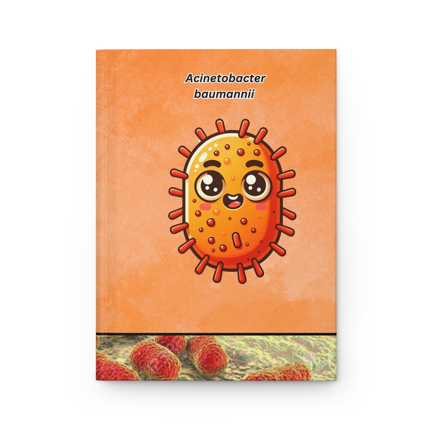 Matte Hardcover Journal - Acinetobacter baumannii, Science Journal, Microbiology Notebook, Researcher Gift, Lab Notebook