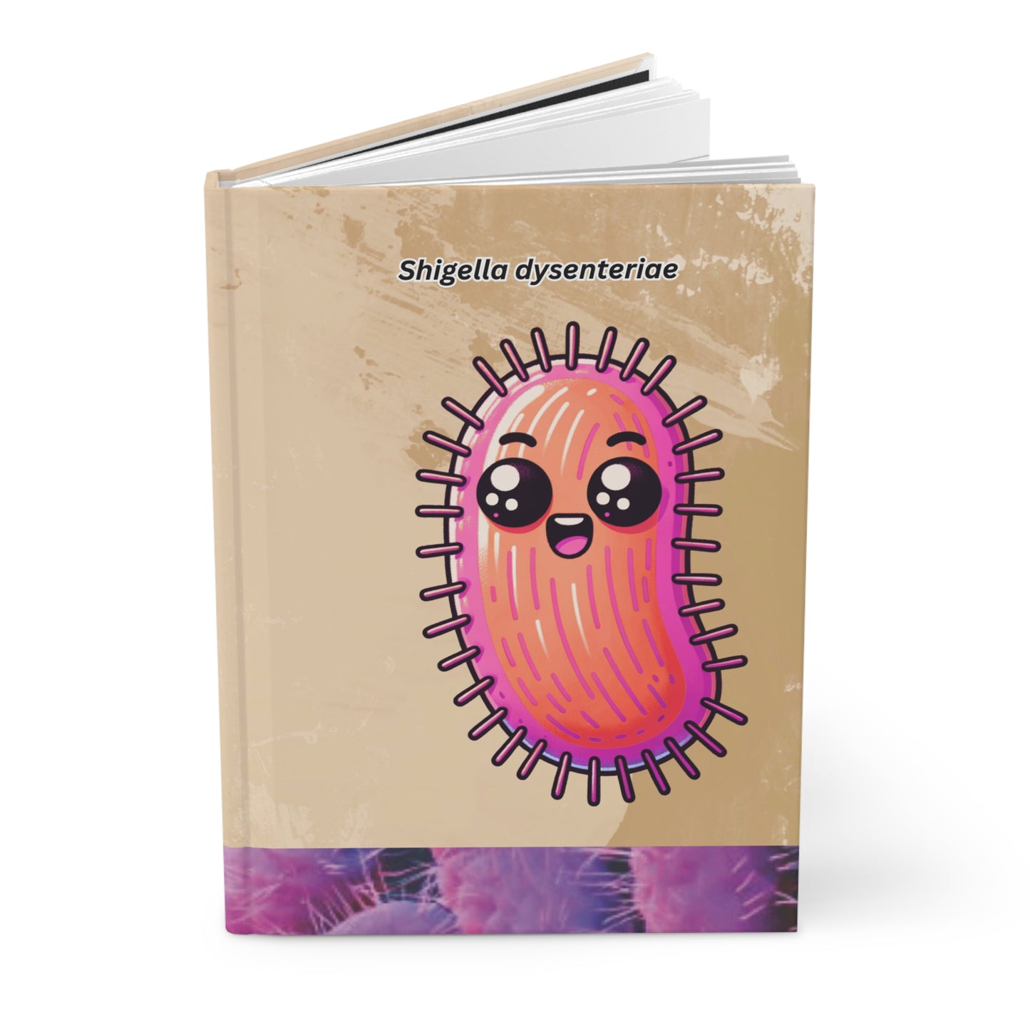 Hardcover Journal Matte, Shigella dysentery Journal, Medical Stickers Notebook, Nurse Stationery, Doctor Gift, Biology Notebook