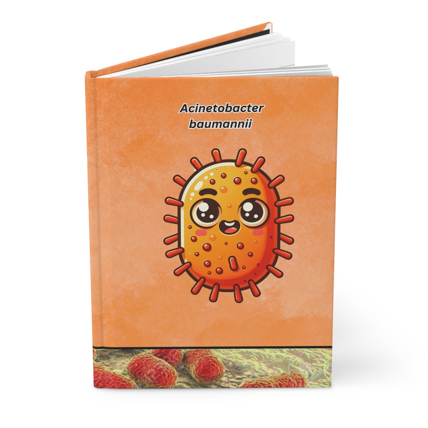 Matte Hardcover Journal - Acinetobacter baumannii, Science Journal, Microbiology Notebook, Researcher Gift, Lab Notebook