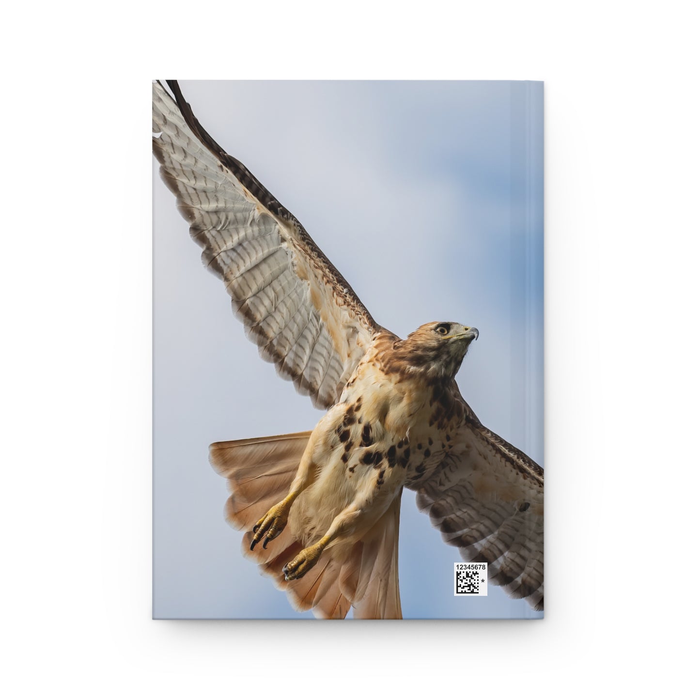 Hardcover Journal Matte, Red-tailed Hawk Notebook - Wildlife Bird Lover Gift, Nature Journal, Bird Watching Diary, Animal Sketchbook,