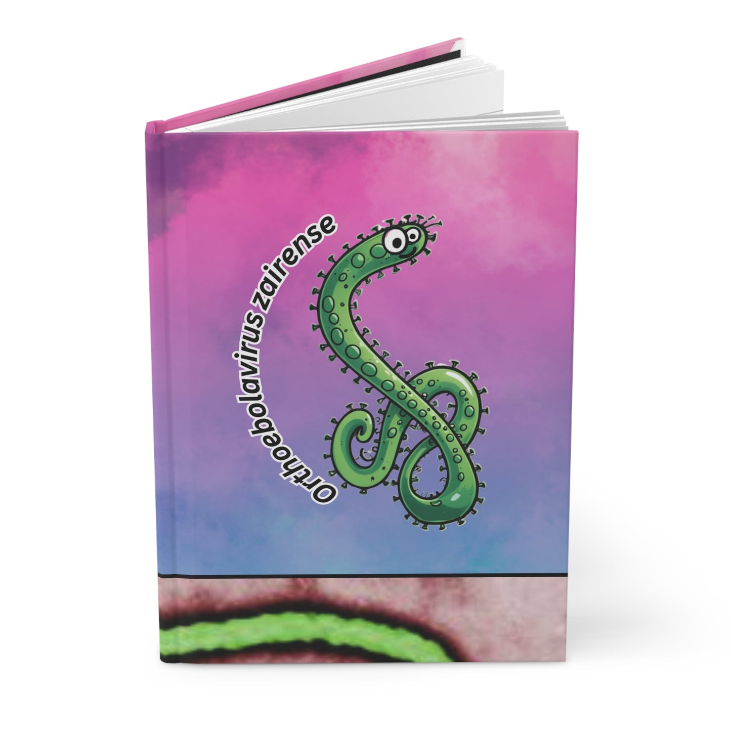 Matte Hardcover Journal - Ebola Notebook for Microbiologists and Medical Students, Medical School Gift, Scientific Writing Notebook, Lab