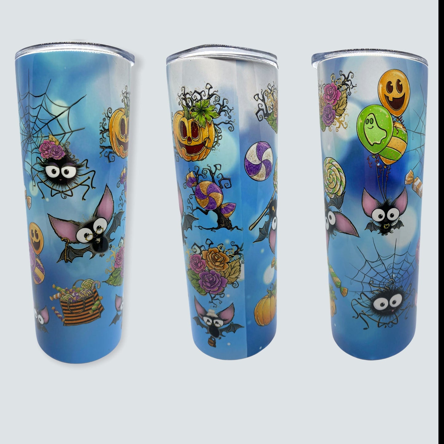 Halloween Bats Tumbler, Cup | 20oz Skinny Tumbler | Fun Halloween Bats