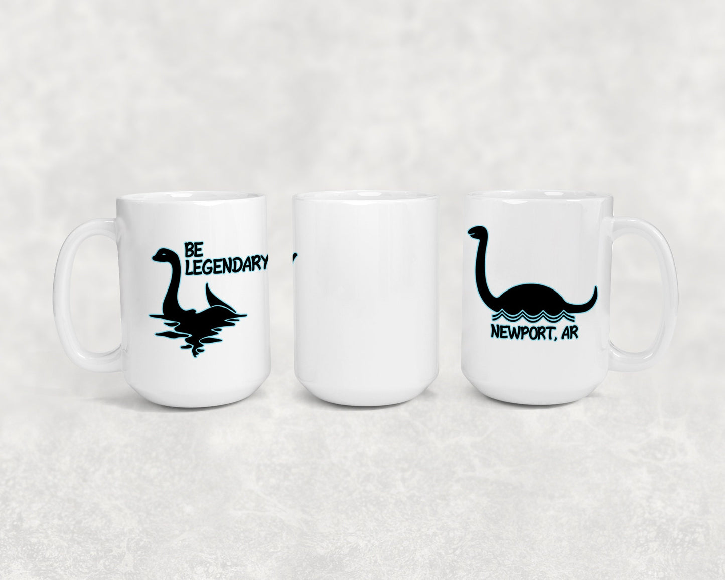 Newport, Arkansas White River Nessie 15oz Ceramic Mug | Fun Gift for Cryptid Fans, White River Monster, Cryptozoology