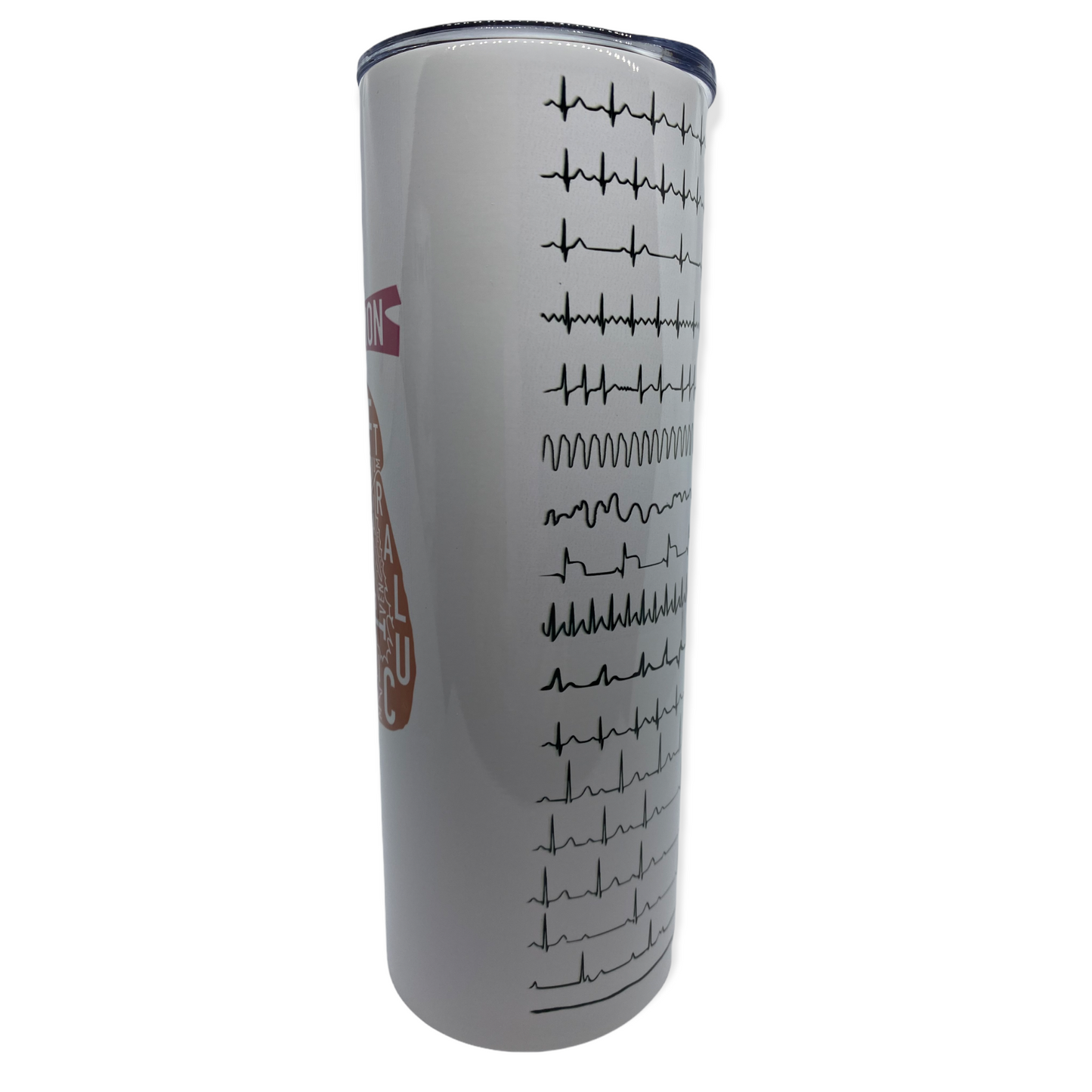 Cardiology Cardiac EKG ACLS | 20oz Skinny Tumbler | Fun Gift for Nurses, Cardiologists, Medical Students, Electrophysiologists