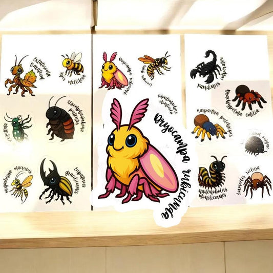 Insect and Arachnid Entomology Stickers - Stickers for Journal Planners Notebook or Laptop