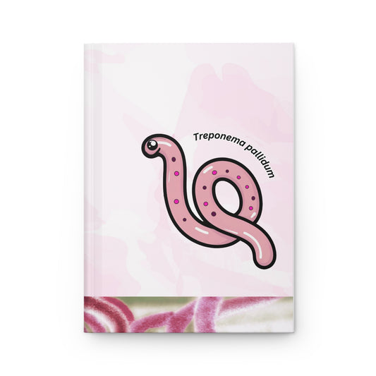 Treponema Pallidum Hardcover Journal Matte, Spiral Notebook, Medical Student Gift, Science Stationery, Biology Lab Notepad, Microbiology