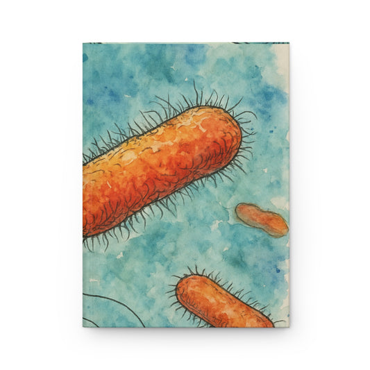 Pseudomonas Microbe Journal Matte, Notebook, Bullet Journal, Sketchbook, Science Gift, Biology Gift