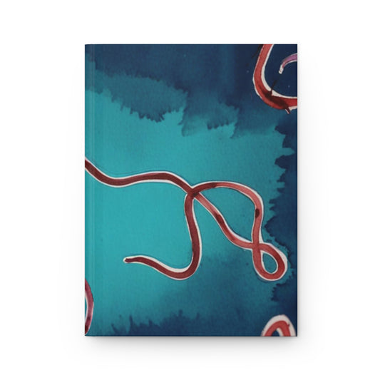 Ebola virus Matte Hardcover Journal -  Science Journal, Microbiology Notebook, Researcher Gift, Lab Notebook