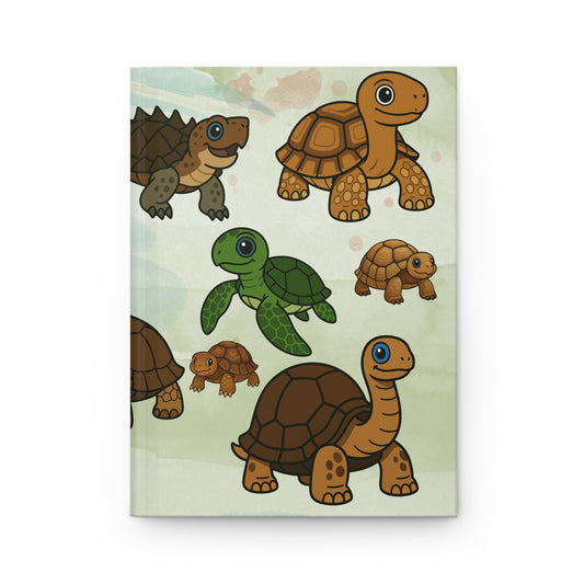 Tortoise Hardcover Journal, Nature Notebook, Eco-Friendly Diary, Animal Lover Gift, Bullet Journal, A5 Sketchbook