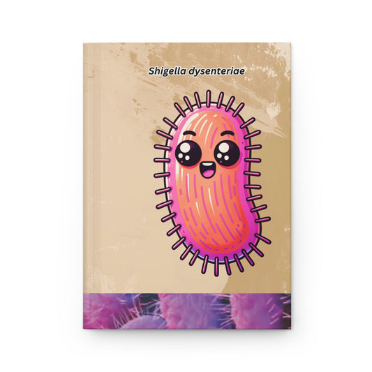 Hardcover Journal Matte, Shigella dysentery Journal, Medical Stickers Notebook, Nurse Stationery, Doctor Gift, Biology Notebook