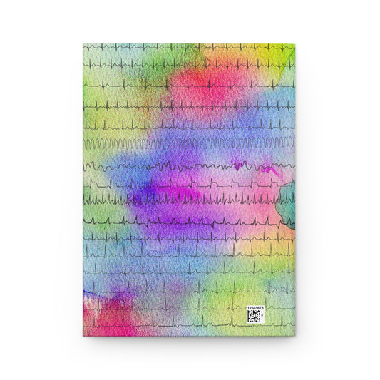 Hardcover Journal Matte, Cardiac EKG Journal - Heartbeat Writing Notebook, Medical Student Gift, Doctor Graduation Present, Nurse