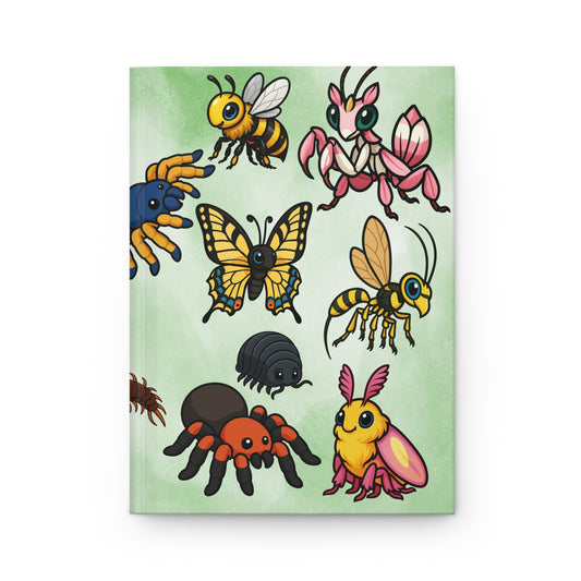 Entomology Hardcover Journal, Insect Lover Gift, Bug Enthusiast Notebook, Science Diary, Nature Sketchbook, Lined Paper Journal