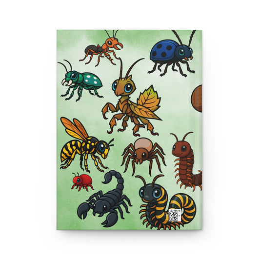 Entomology Hardcover Journal, Insect Lover Gift, Bug Enthusiast Notebook, Science Diary, Nature Sketchbook, Lined Paper Journal