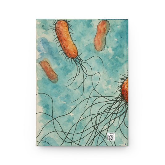 Pseudomonas Microbe Journal Matte, Notebook, Bullet Journal, Sketchbook, Science Gift, Biology Gift
