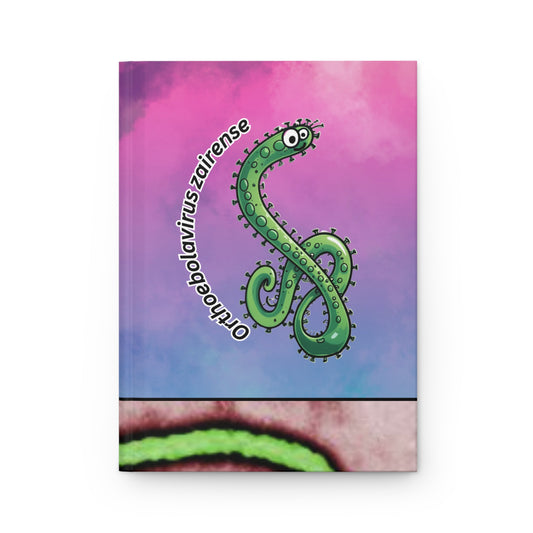 Matte Hardcover Journal - Ebola Notebook for Microbiologists and Medical Students, Medical School Gift, Scientific Writing Notebook, Lab
