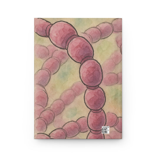 Hardcover Journal Matte, Streptococcus Journal, Medical Stickers Notebook, Nurse Stationery, Doctor Gift, Biology Notebook