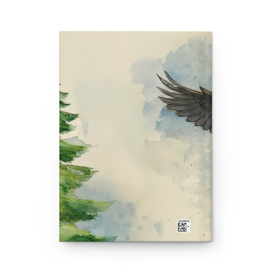 American Eagle Hardcover Journal, Nature Notebook, Eco-Friendly Diary, Animal Lover Gift, Bullet Journal, A5 Sketchbook