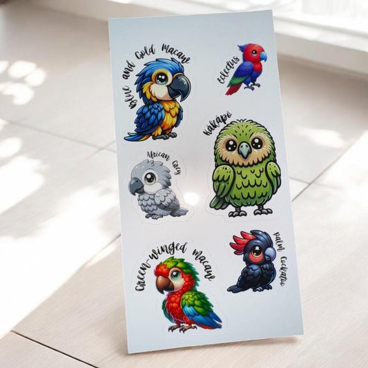 Parrot Stickers - Stickers for Journal Planners Notebook or Laptop