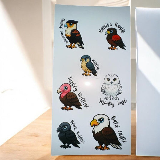 Bird of Prey Stickers - Stickers for Journal Planners Notebook or Laptop