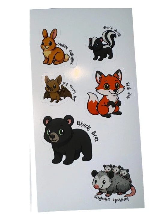 Urban Animals Stickers- Stickers for Journal Planners Notebook or Laptop