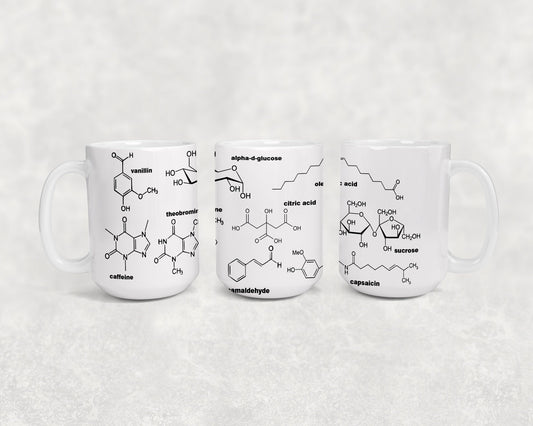 Delicious Chemistry 15oz Ceramic Mug | Fun Gift for Chemists, Bakers, Teachers