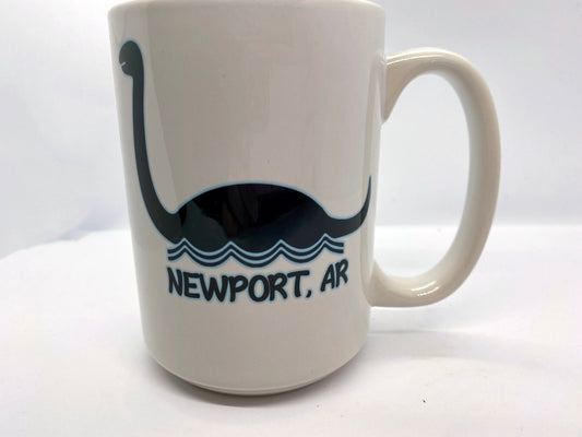 Newport, Arkansas White River Nessie 15oz Ceramic Mug | Fun Gift for Cryptid Fans, White River Monster, Cryptozoology