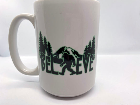 Fouke, Arkansas Bigfoot 15oz Ceramic Mug | Fun Gift for Cryptid Fans, Boggy Creek, Cryptozoology