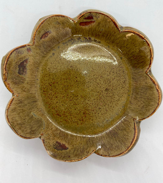 Earthy Handmade Soap Dish or Trinket Dish - Stoneware Ceramics