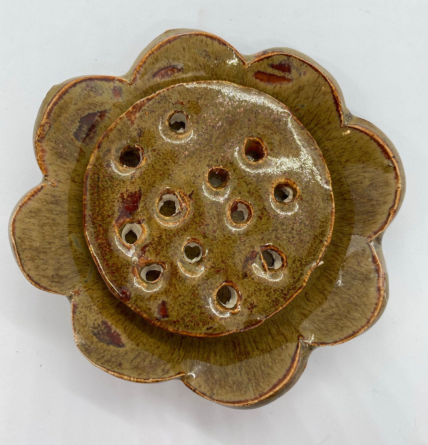 Earthy Handmade Soap Dish or Trinket Dish - Stoneware Ceramics