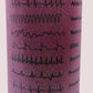 Cardiology Cardiac EKG ACLS | 20oz Pink Glitter Skinny Tumbler | Fun Gift for Nurses, Cardiologists, Medical Students, Electrophysiologists
